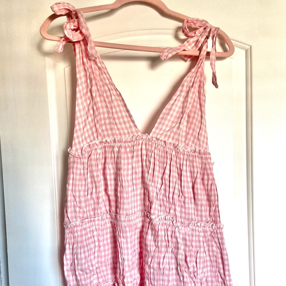 Pink and White Sun Dress by ASOS